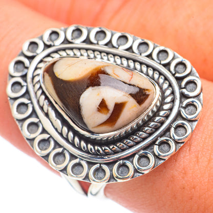 Peanut Wood Jasper Rings handcrafted by Ana Silver Co - RING69963