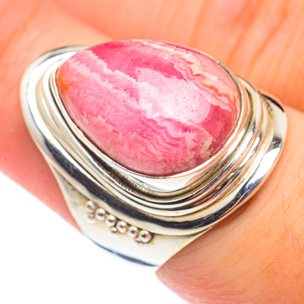 Rhodochrosite Rings handcrafted by Ana Silver Co - RING69966