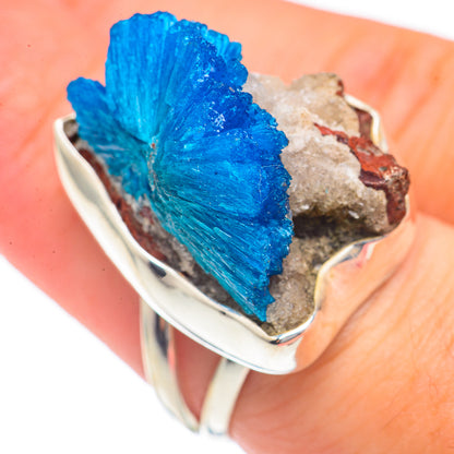 Cavansite Crystal Rings handcrafted by Ana Silver Co - RING69979