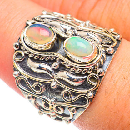 Ethiopian Opal Rings handcrafted by Ana Silver Co - RING69981