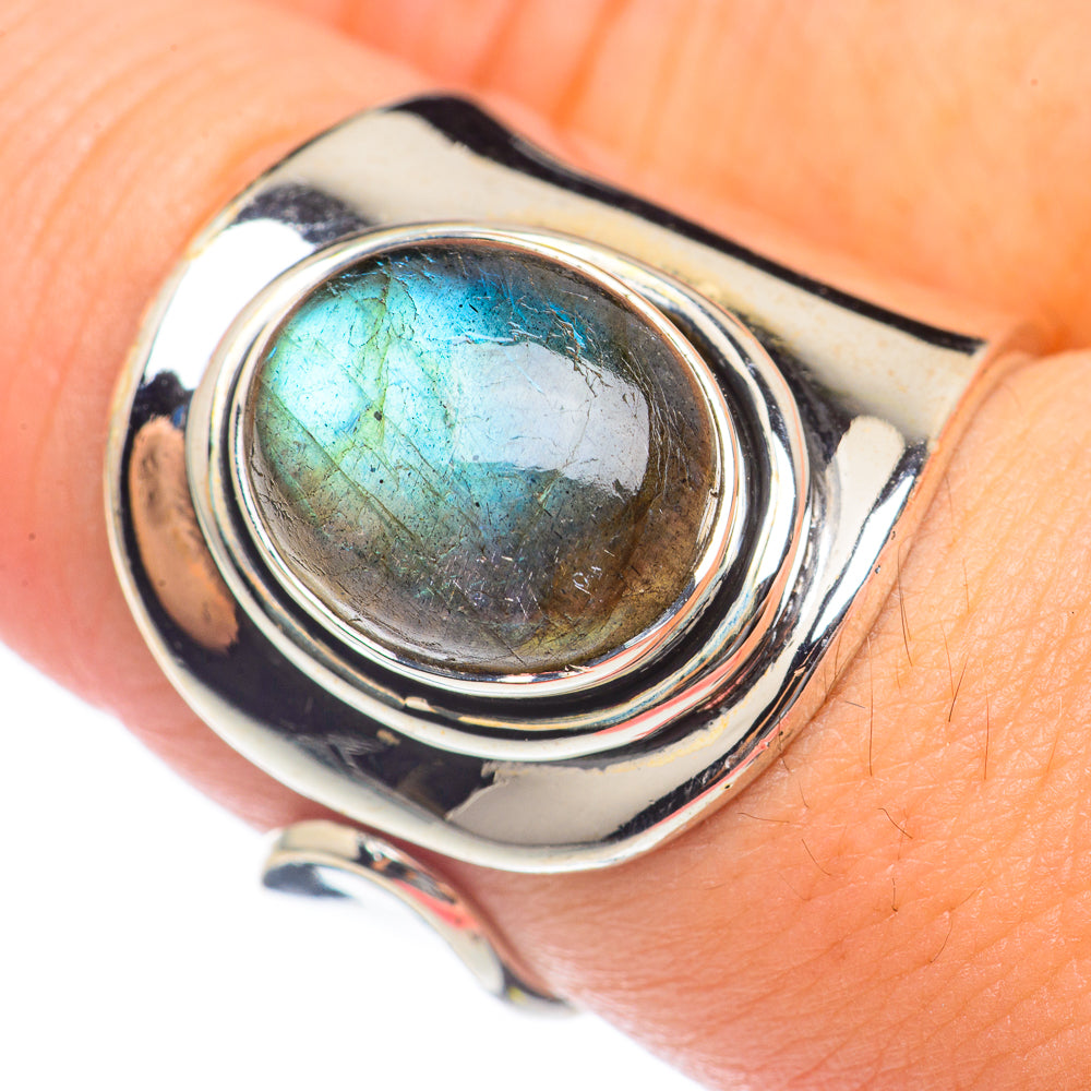 Labradorite Rings handcrafted by Ana Silver Co - RING69983