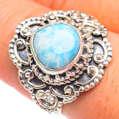 Larimar Rings handcrafted by Ana Silver Co - RING69985