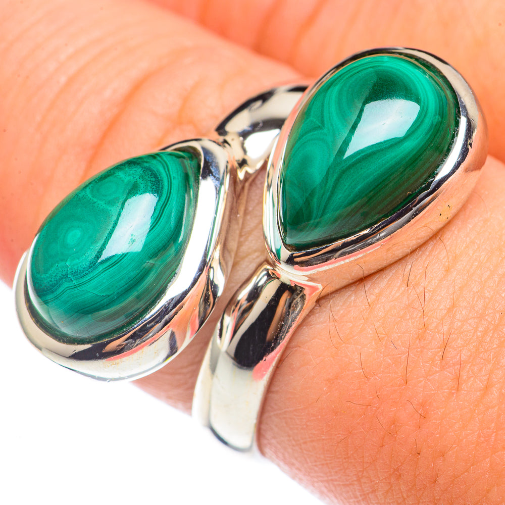Malachite Rings handcrafted by Ana Silver Co - RING69990