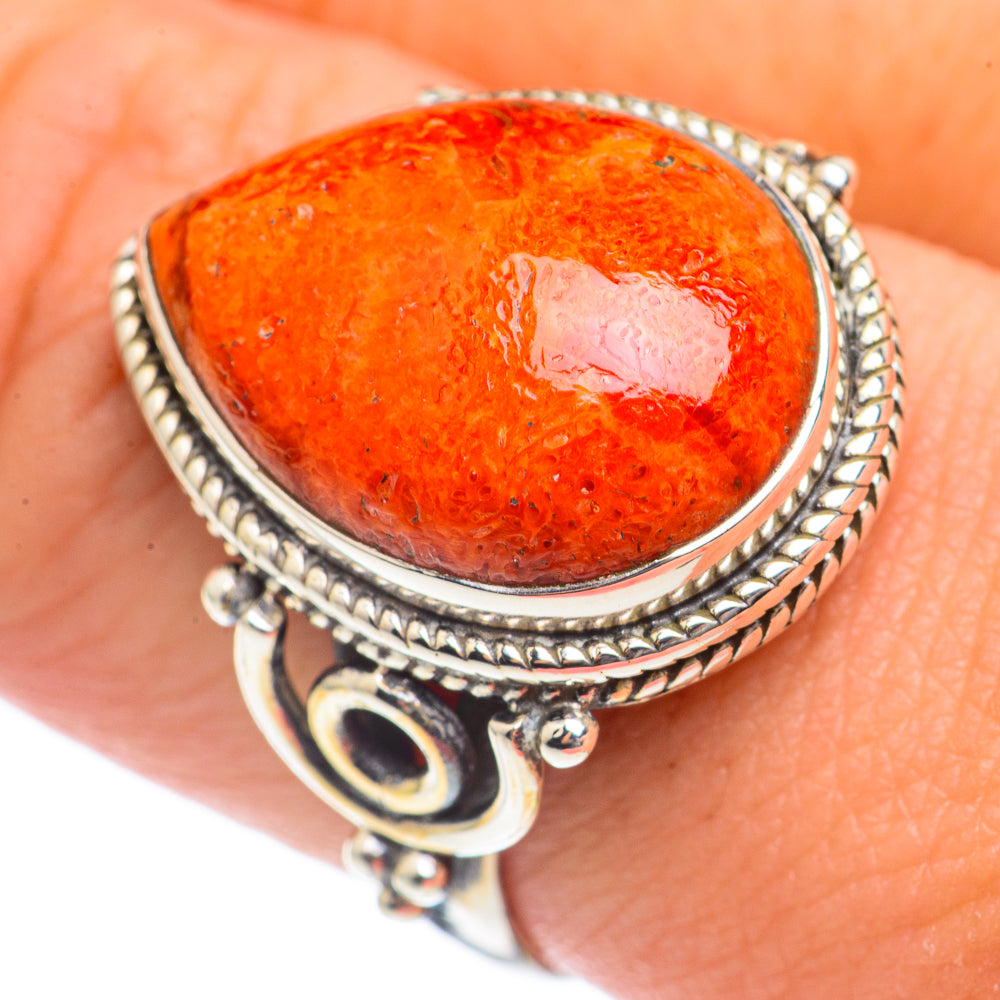 Sponge Coral Rings handcrafted by Ana Silver Co - RING69997