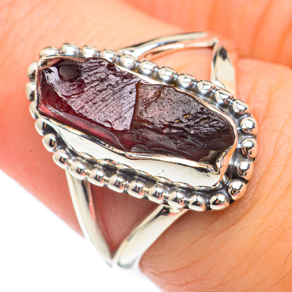 Garnet Rings handcrafted by Ana Silver Co - RING70004