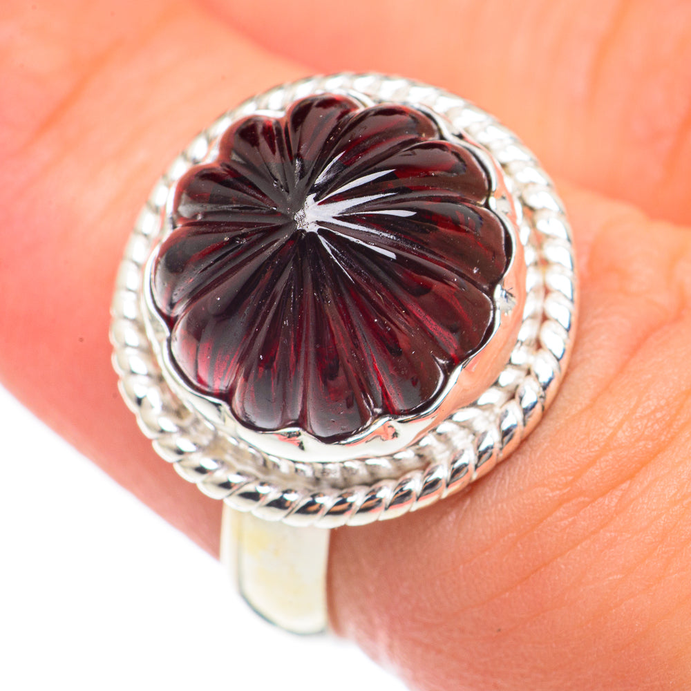 Garnet Rings handcrafted by Ana Silver Co - RING70005
