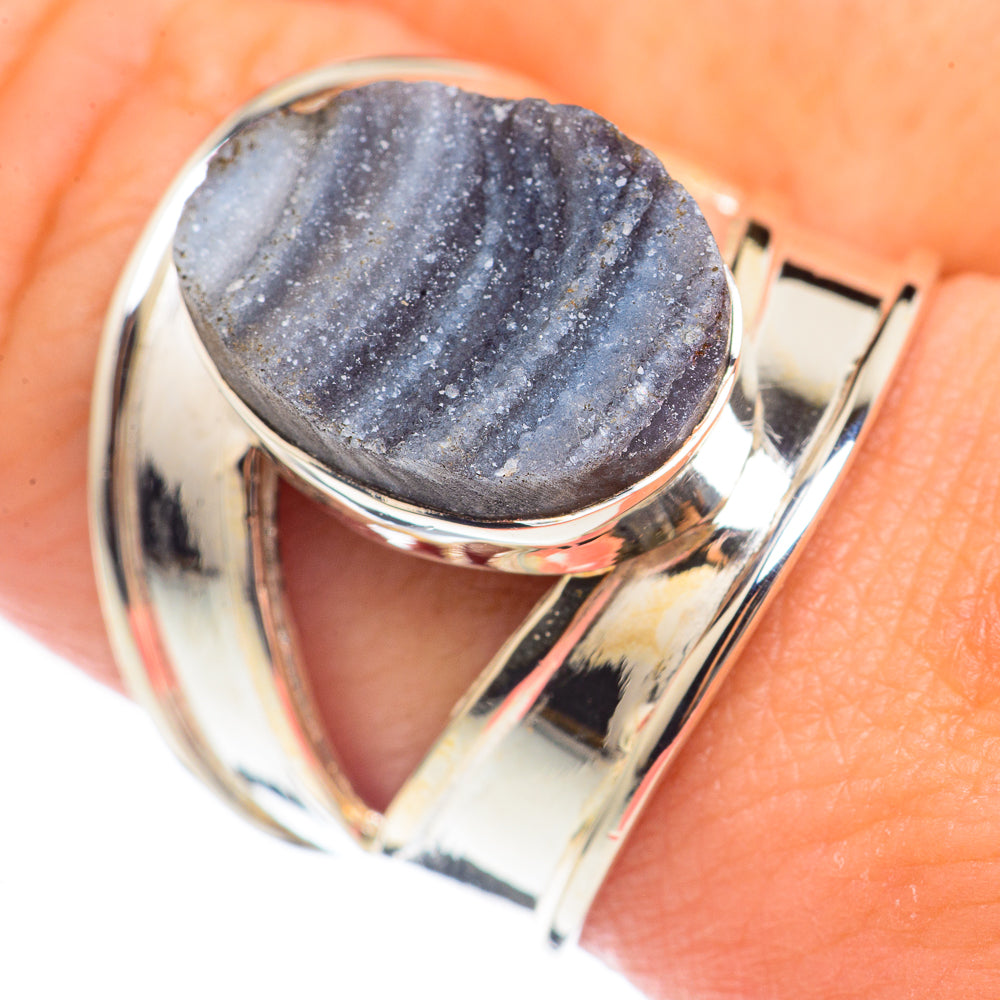 Desert Druzy Rings handcrafted by Ana Silver Co - RING70016