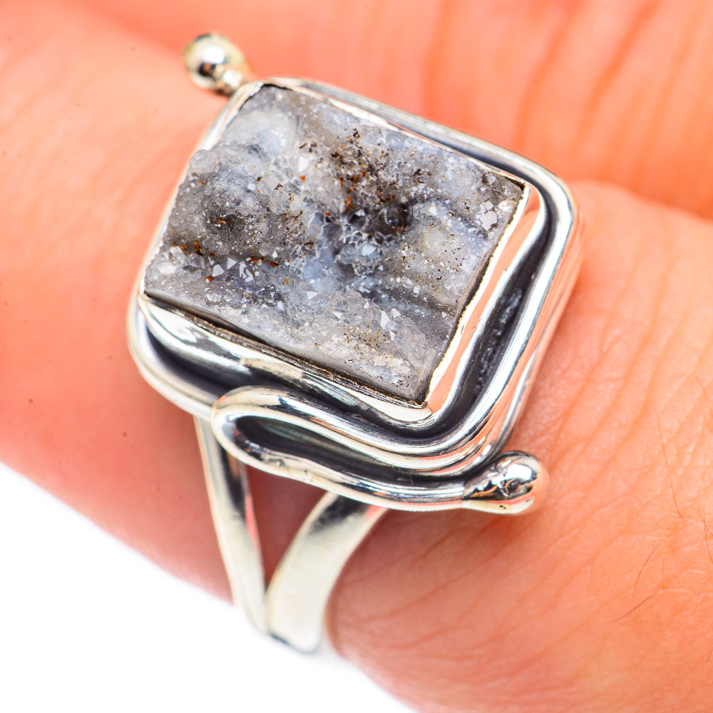Desert Druzy Rings handcrafted by Ana Silver Co - RING70017