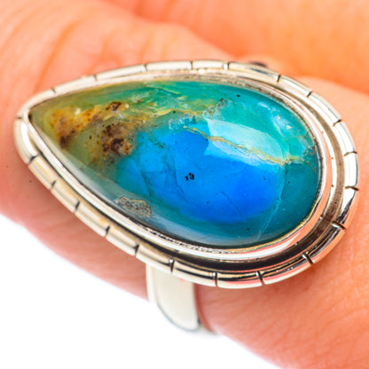 Chrysocolla Rings handcrafted by Ana Silver Co - RING70018