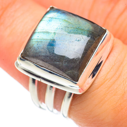 Labradorite Rings handcrafted by Ana Silver Co - RING70021