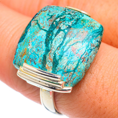 Chrysocolla Rings handcrafted by Ana Silver Co - RING70024