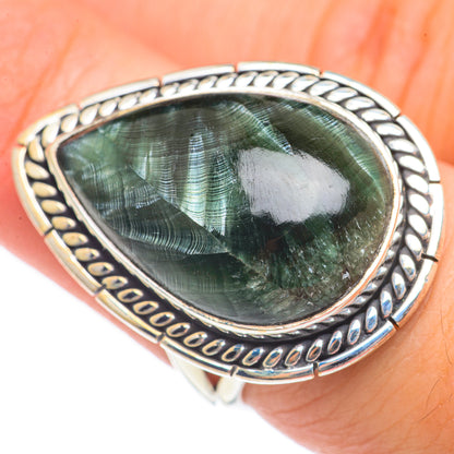 Seraphinite Rings handcrafted by Ana Silver Co - RING70025