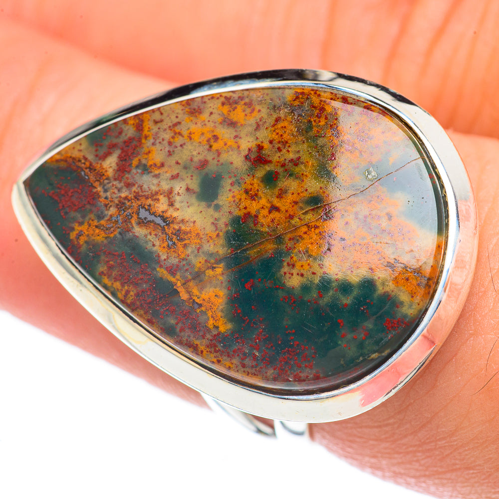 Bloodstone Rings handcrafted by Ana Silver Co - RING70026