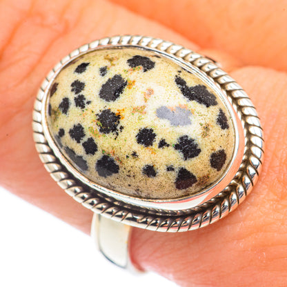 Dalmatian Jasper Rings handcrafted by Ana Silver Co - RING70031