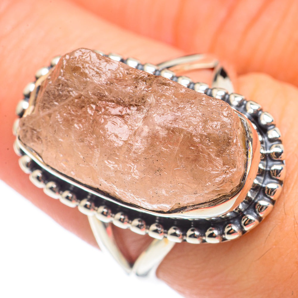 Rose Quartz Rings handcrafted by Ana Silver Co - RING70037