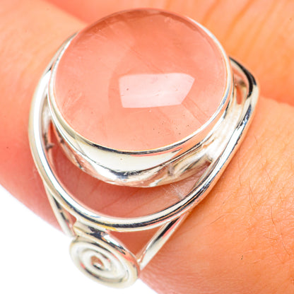 Rose Quartz Rings handcrafted by Ana Silver Co - RING70038