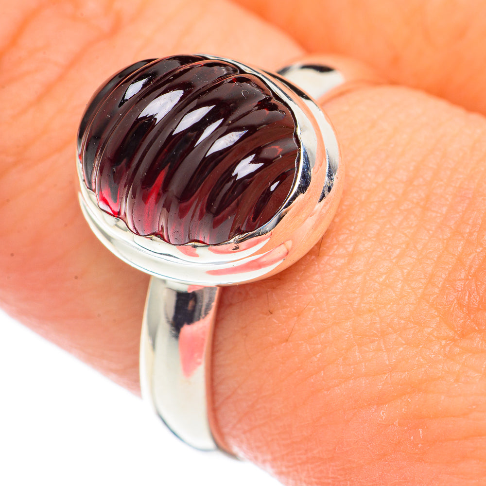 Garnet Rings handcrafted by Ana Silver Co - RING70039