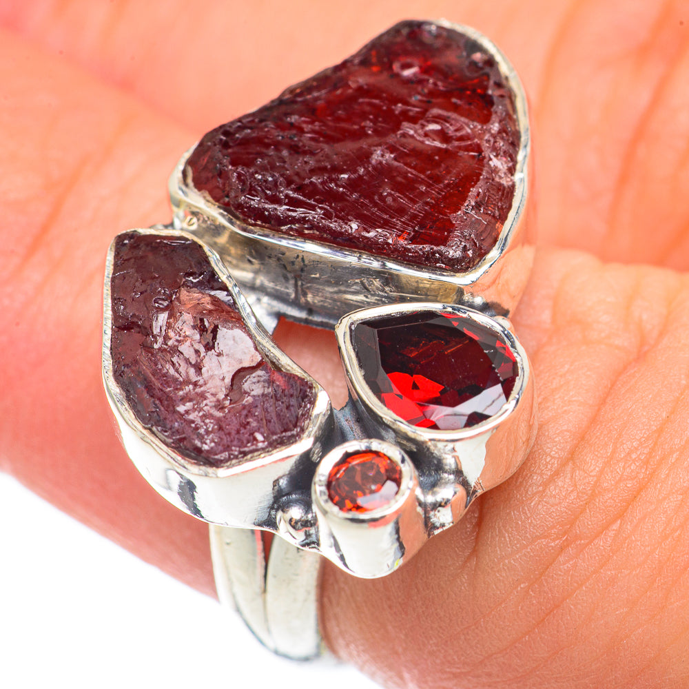 Garnet Rings handcrafted by Ana Silver Co - RING70040