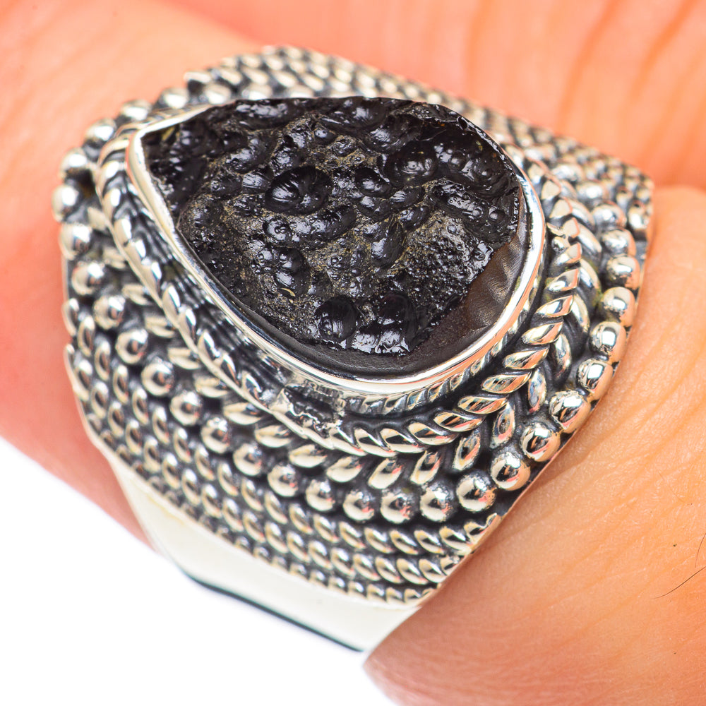 Tektite Rings handcrafted by Ana Silver Co - RING70045