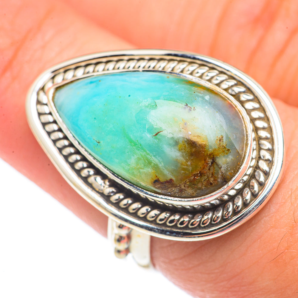 Peruvian Opal Rings handcrafted by Ana Silver Co - RING70053