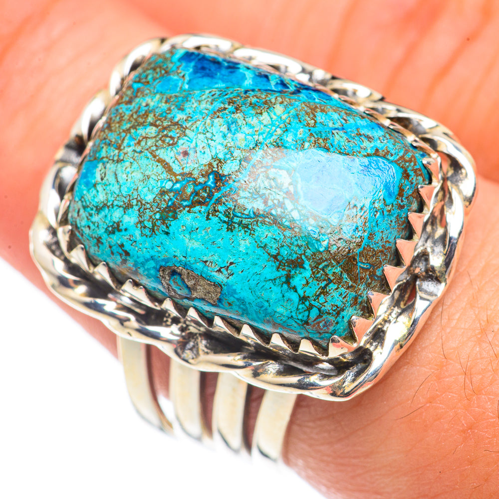 Chrysocolla Rings handcrafted by Ana Silver Co - RING70057