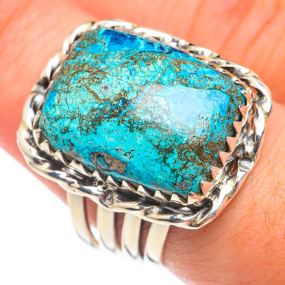 Chrysocolla Rings handcrafted by Ana Silver Co - RING70057