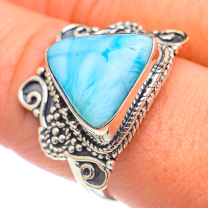 Larimar Rings handcrafted by Ana Silver Co - RING70058