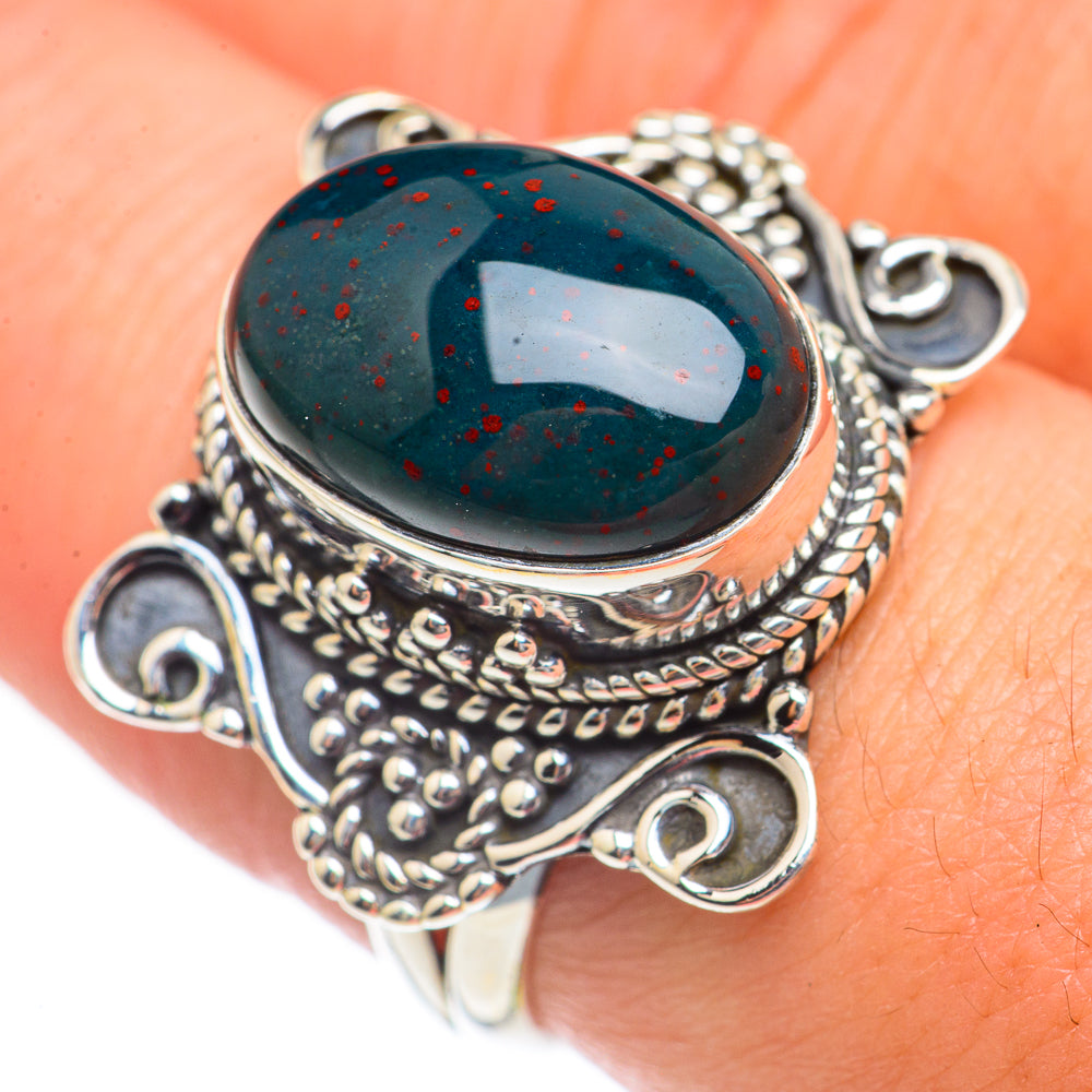 Bloodstone Rings handcrafted by Ana Silver Co - RING70062