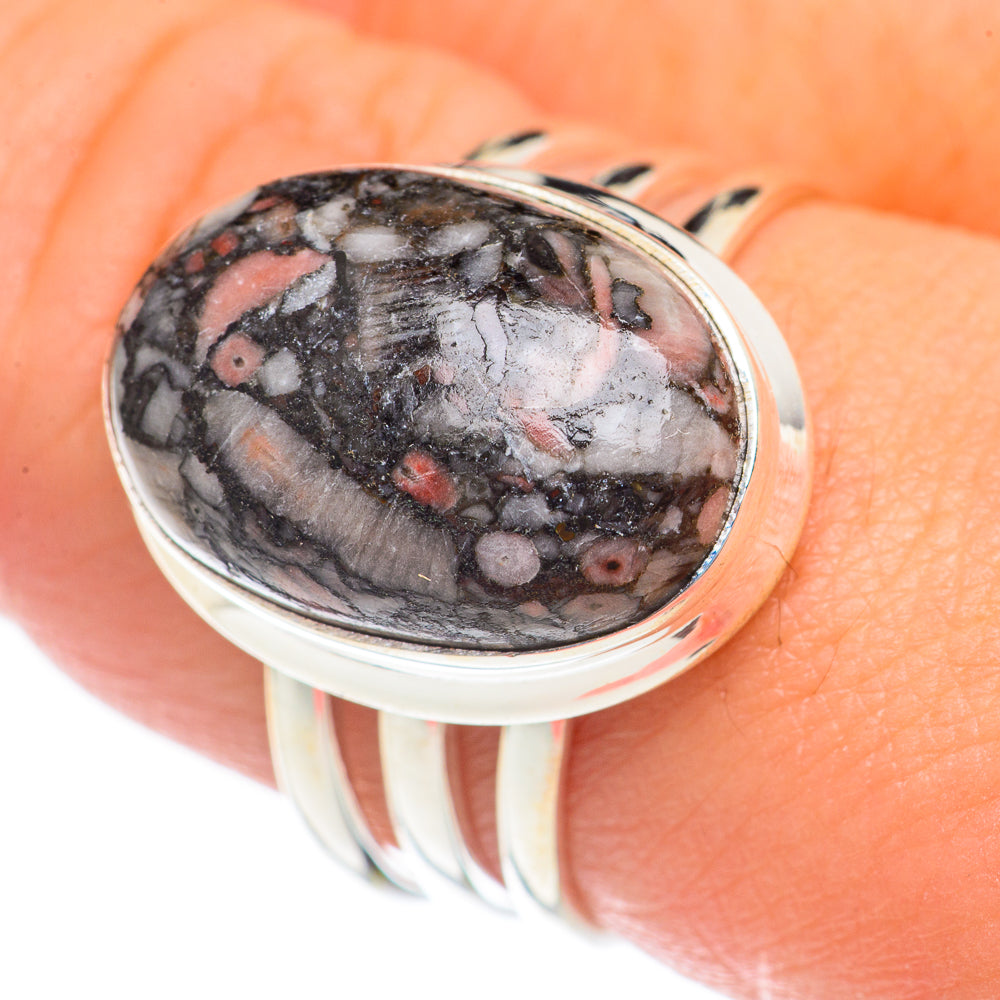 Crinoid Fossil Rings handcrafted by Ana Silver Co - RING70065
