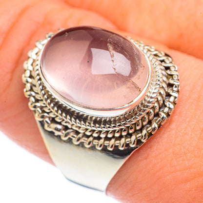Rose Quartz Rings handcrafted by Ana Silver Co - RING70069