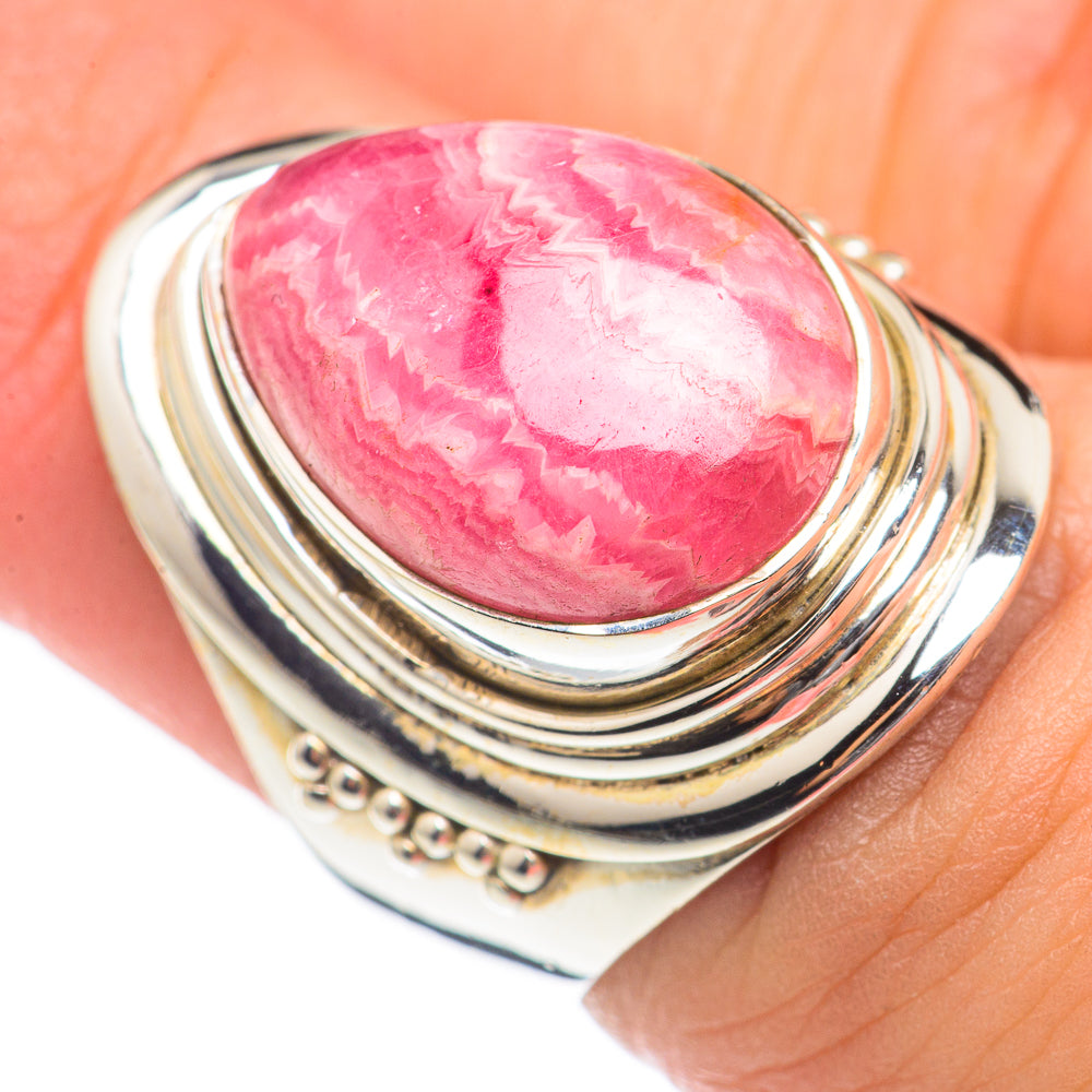 Rhodochrosite Rings handcrafted by Ana Silver Co - RING70073