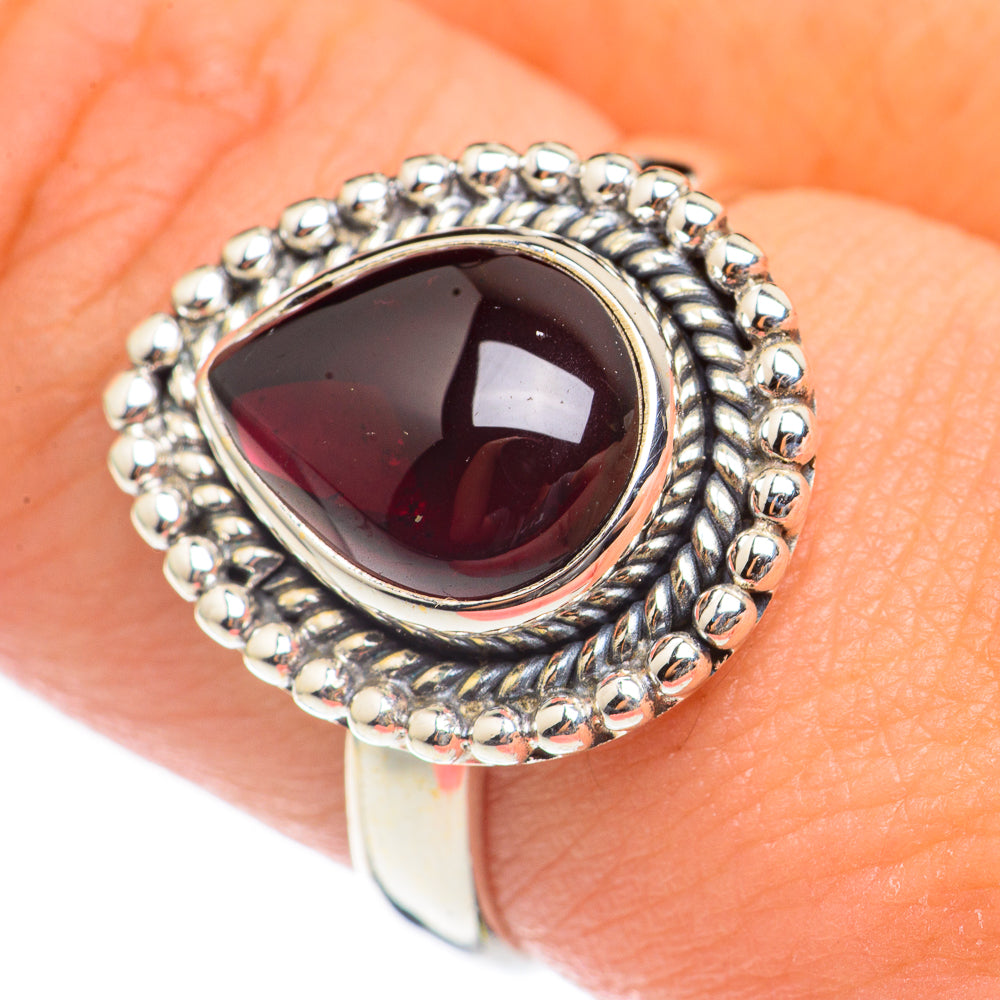 Garnet Rings handcrafted by Ana Silver Co - RING70074