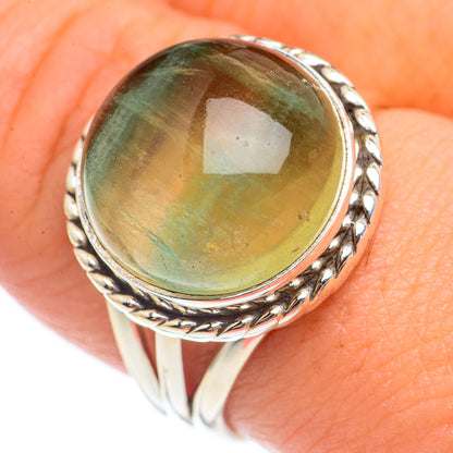 Green Fluorite Rings handcrafted by Ana Silver Co - RING70083