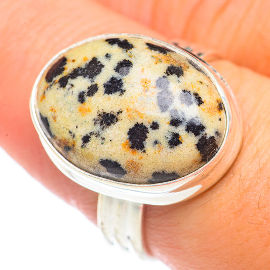 Dalmatian Jasper Rings handcrafted by Ana Silver Co - RING70095