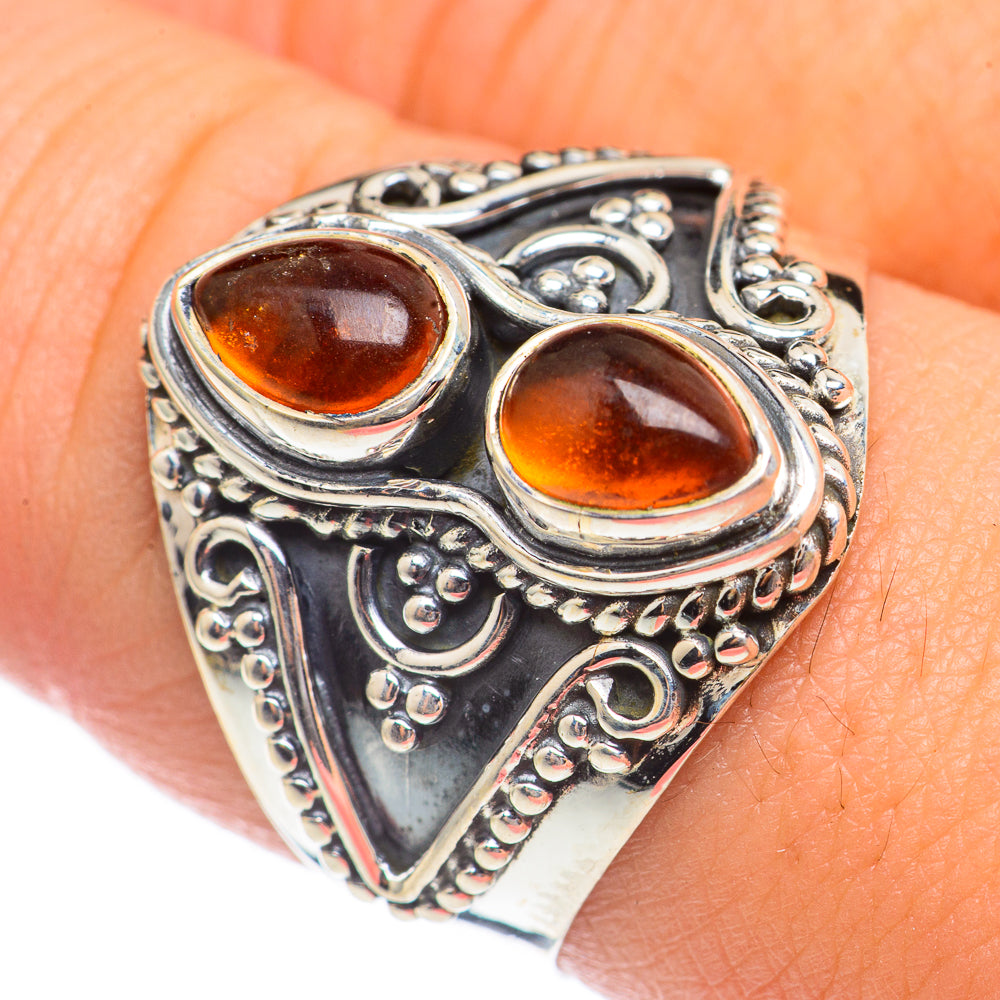 Baltic Amber Rings handcrafted by Ana Silver Co - RING70098