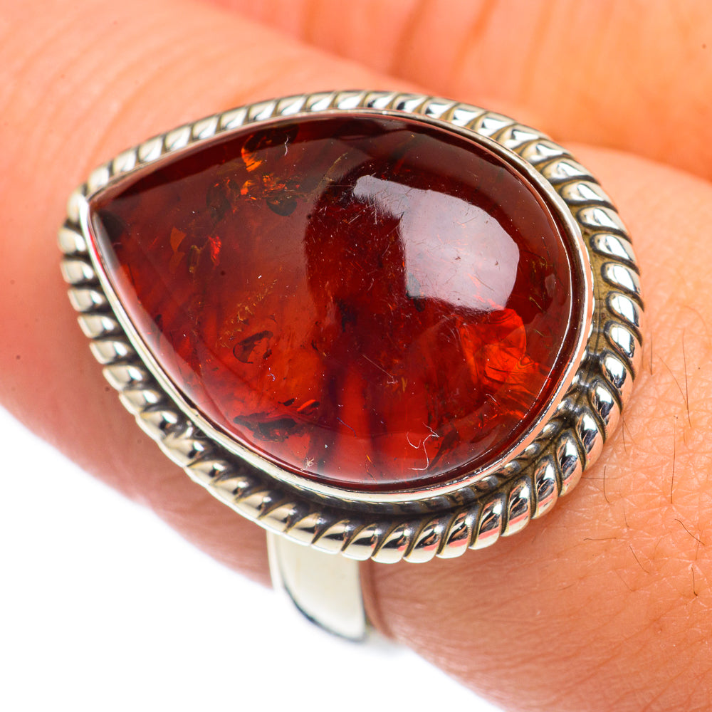 Baltic Amber Rings handcrafted by Ana Silver Co - RING70099