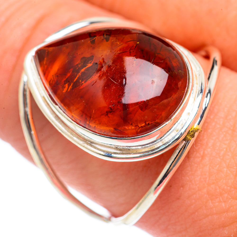 Baltic Amber Rings handcrafted by Ana Silver Co - RING70100