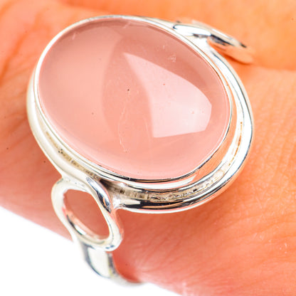 Rose Quartz Rings handcrafted by Ana Silver Co - RING70103