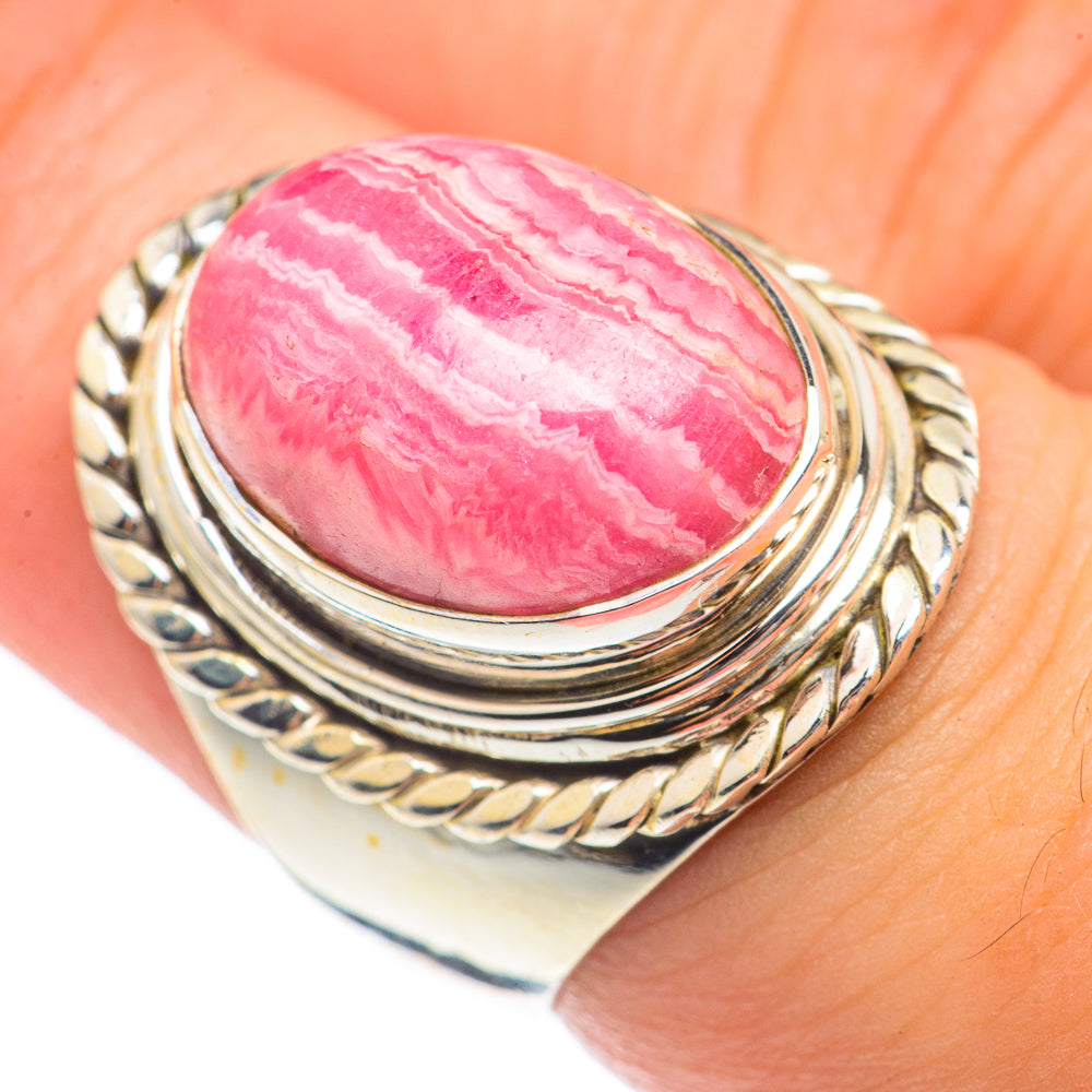 Rhodochrosite Rings handcrafted by Ana Silver Co - RING70105