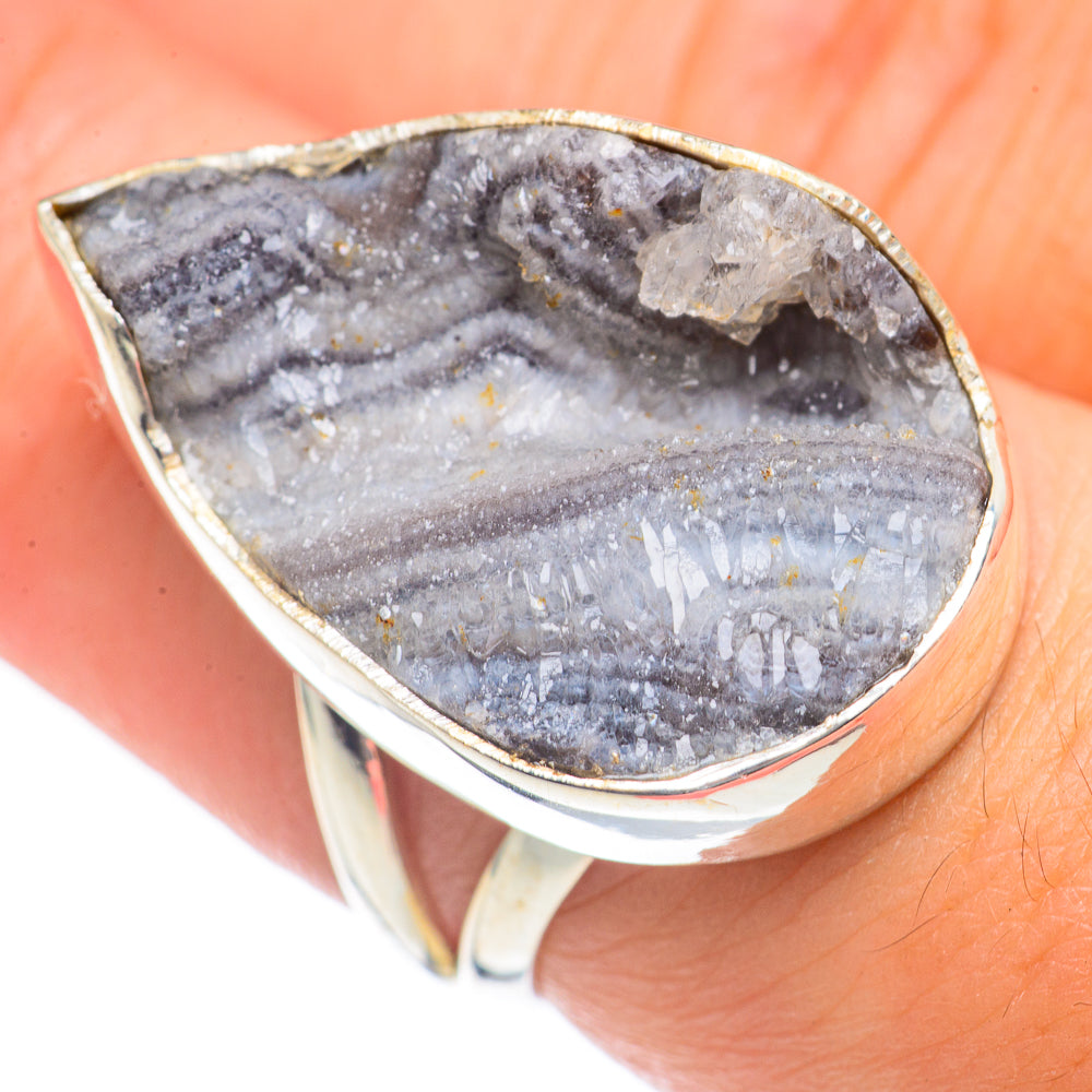 Desert Druzy Rings handcrafted by Ana Silver Co - RING70115