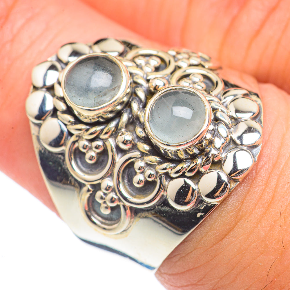 Aquamarine Rings handcrafted by Ana Silver Co - RING70120