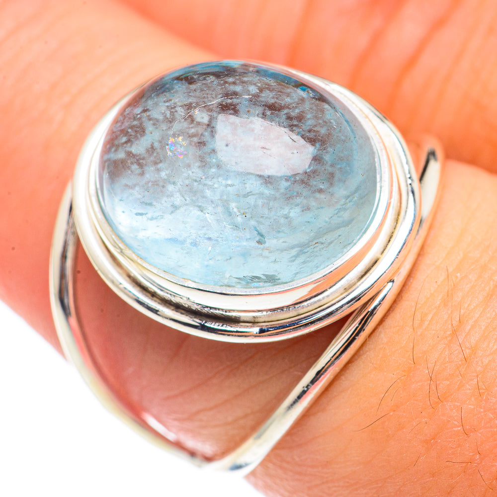 Aquamarine Rings handcrafted by Ana Silver Co - RING70121