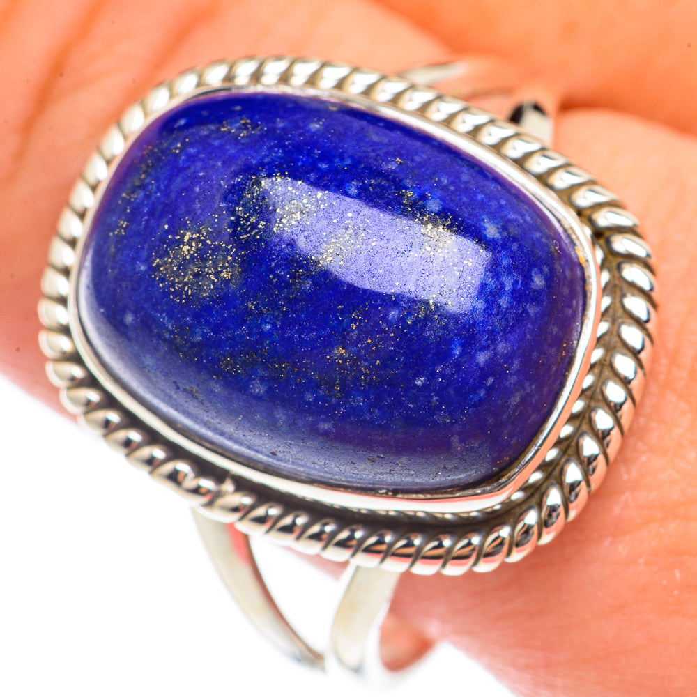 Lapis Lazuli Rings handcrafted by Ana Silver Co - RING70122