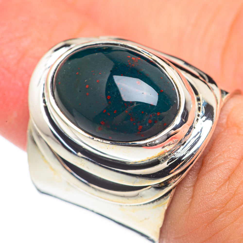 Bloodstone Rings handcrafted by Ana Silver Co - RING70124