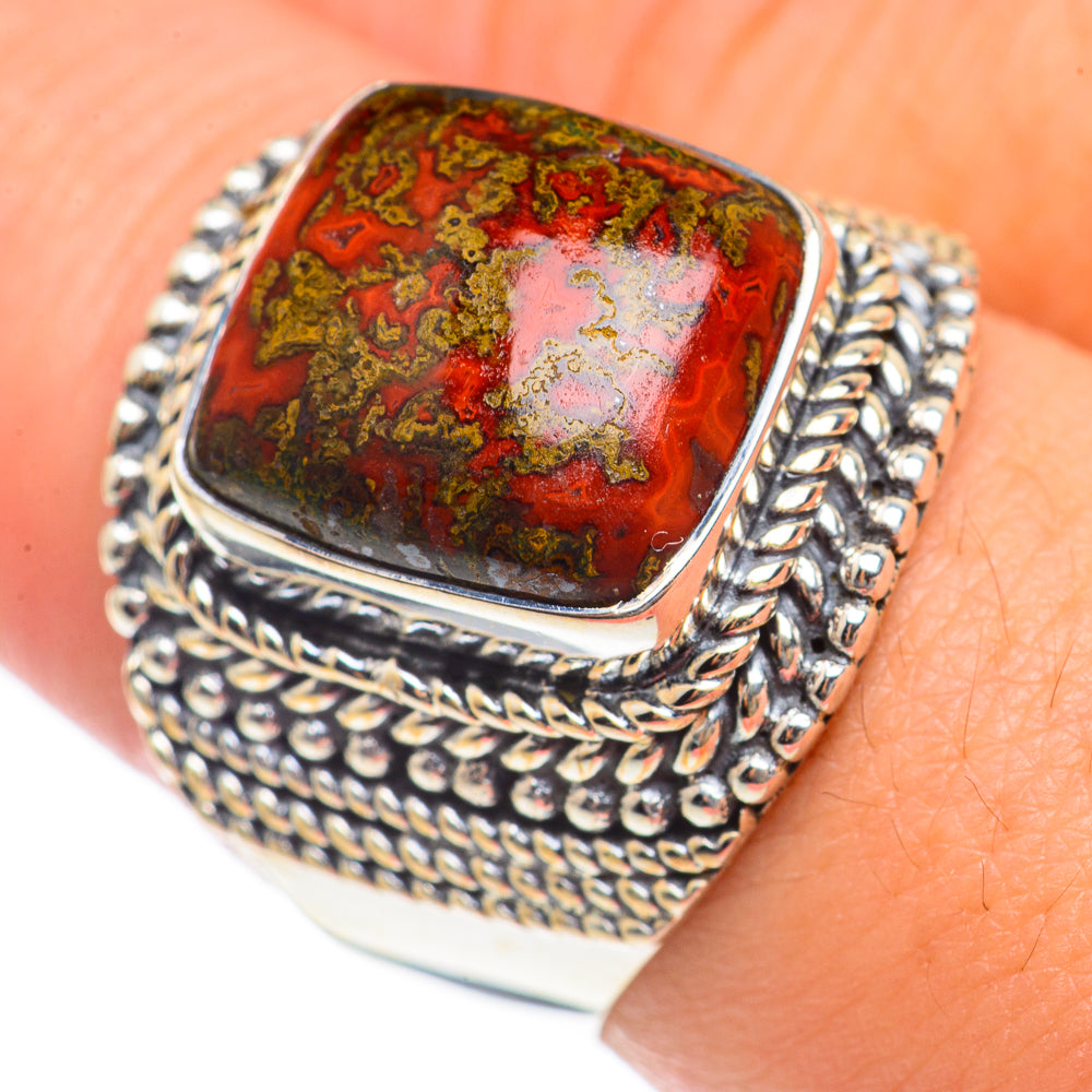 Mahogany Obsidian Rings handcrafted by Ana Silver Co - RING70127