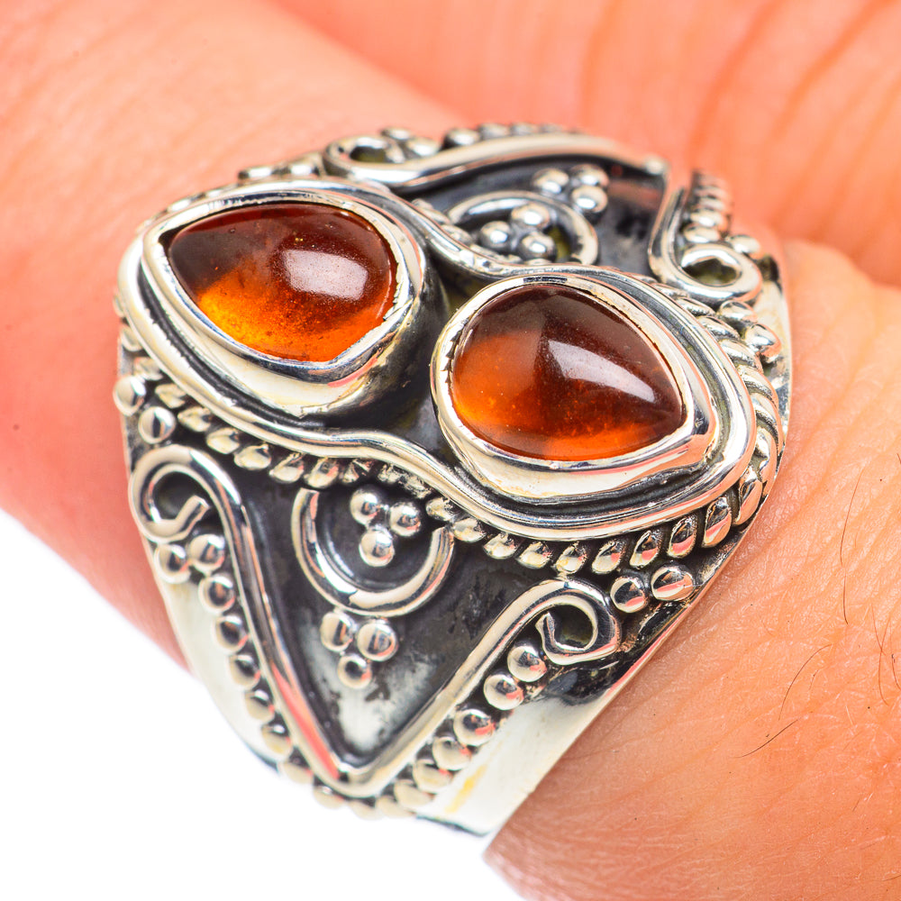 Baltic Amber Rings handcrafted by Ana Silver Co - RING70130