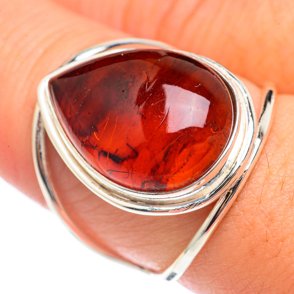 Baltic Amber Rings handcrafted by Ana Silver Co - RING70135
