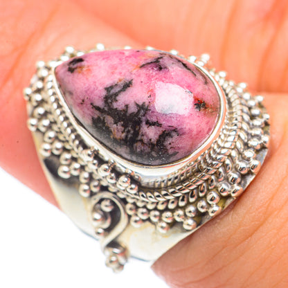 Rhodonite Rings handcrafted by Ana Silver Co - RING70136