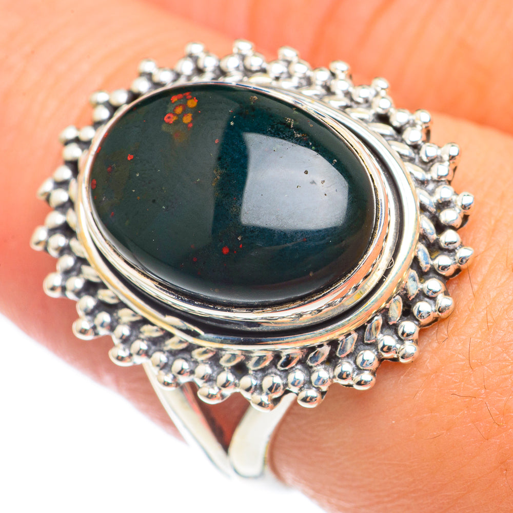 Bloodstone Rings handcrafted by Ana Silver Co - RING70157