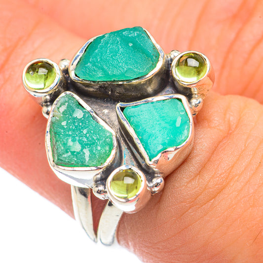 Chrysoprase Rings handcrafted by Ana Silver Co - RING70158